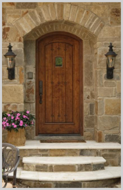 custom homes door